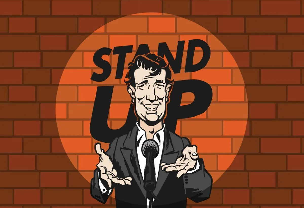 Capa: Curso de Stand-Up: Baixar Aulas com [Nome do Humorista]