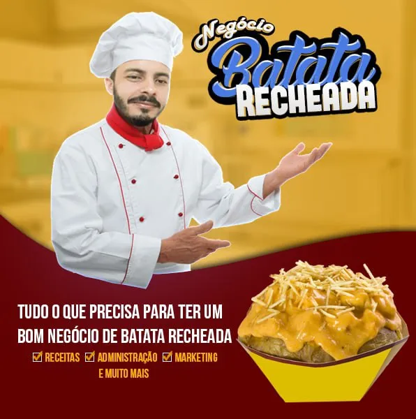 Capa: Curso Negócio Batata Recheada Download: Lucratividade Imediata!