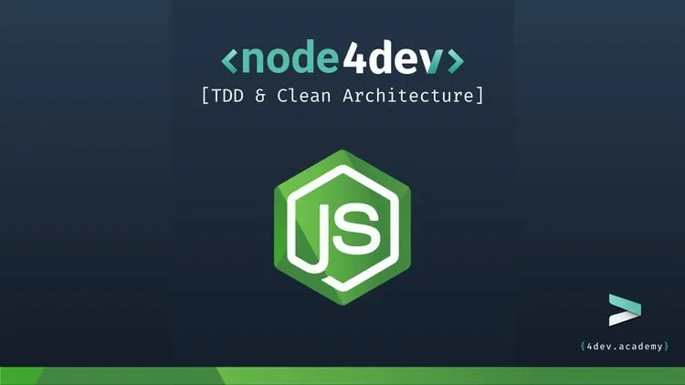 Capa: NodeJs, TS, TDD & DDD: Baixe Curso Completo Rodrigo Manguinho