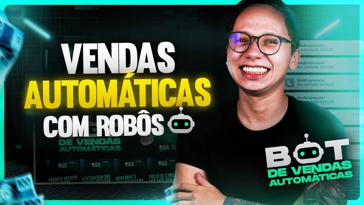 Capa: Baixar Curso Bot de Vendas Automáticas Natan Sousa | Download Completo