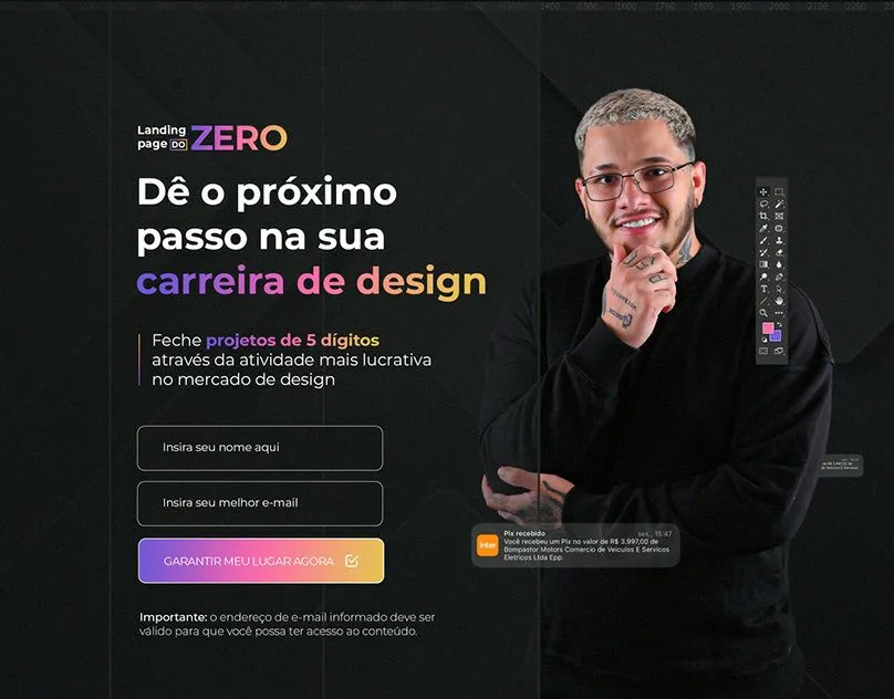Capa: Landing Page do Zero Alef Miranda: Download Completo e Imediato
