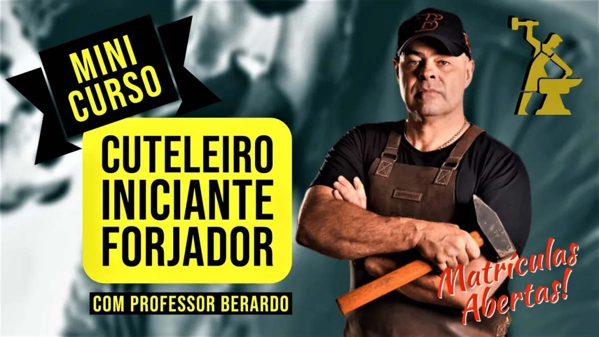 Capa: Mini Curso Cuteleiro Iniciante Berardo: Baixar Curso Completo