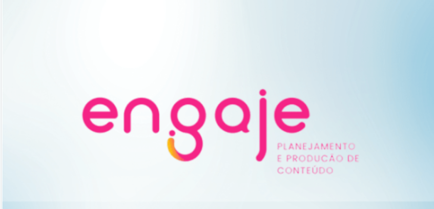 Banner digital com o título 'Engaje Nowall.School: Curso Completo de Planejamento de Conteúdo' em destaque, ícones de redes sociais e elementos gráficos modernos.