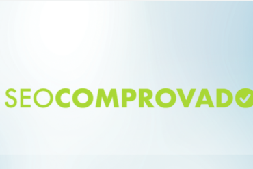 Eduardo Borges apresentando o curso SEO Comprovado com ícones de gráfico e busca do Google.