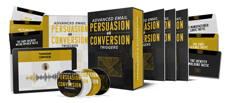 Tela do curso Todd Brown 24 Advanced Email Persuasion and Conversion Triggers com foco em download e vendas.