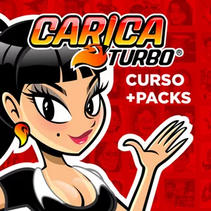 Capa do curso Caricaturbo 2021 Elite com demonstração de caricatura rápida e lucrativa.