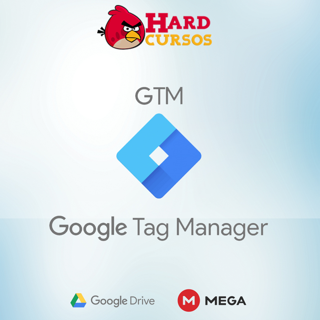 Logo do Google Tag Manager com elementos de marketing digital e o nome Seo Martin