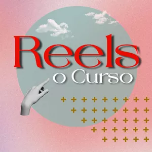 Mulher sorridente usando celular para criar Reels no Instagram com gráficos de engajamento