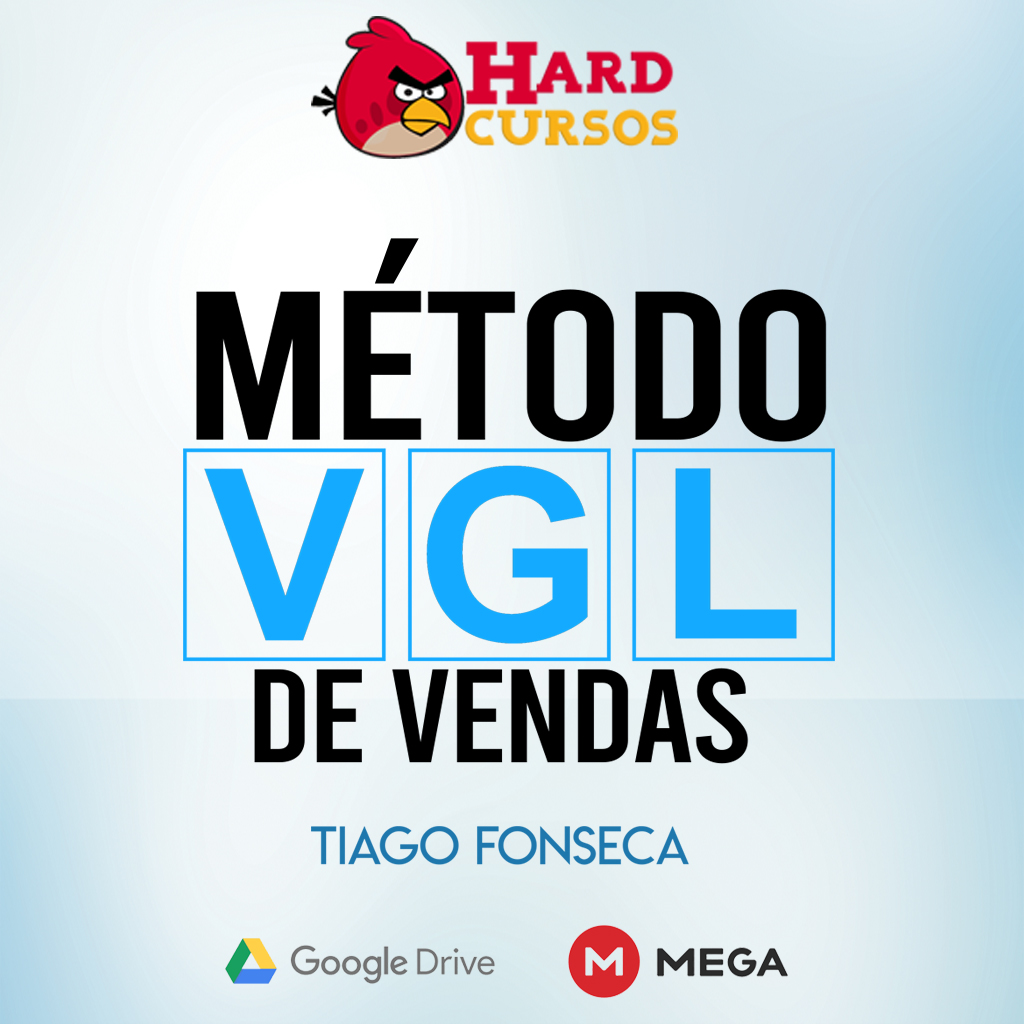 Capa do Curso Método VGL de Vendas Tiago Fonseca com título destacado.