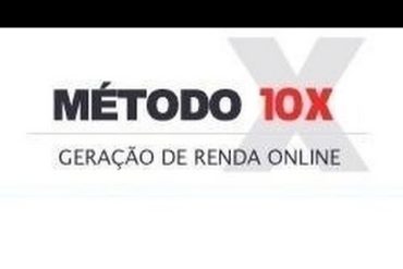 Logo do Método 10X de Pedro Superti e Daniel Pereira com ícones de dinheiro e sucesso online
