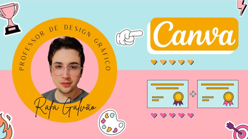 Capa do curso Canva Design Descomplicado 2022 de Rafael Galvão