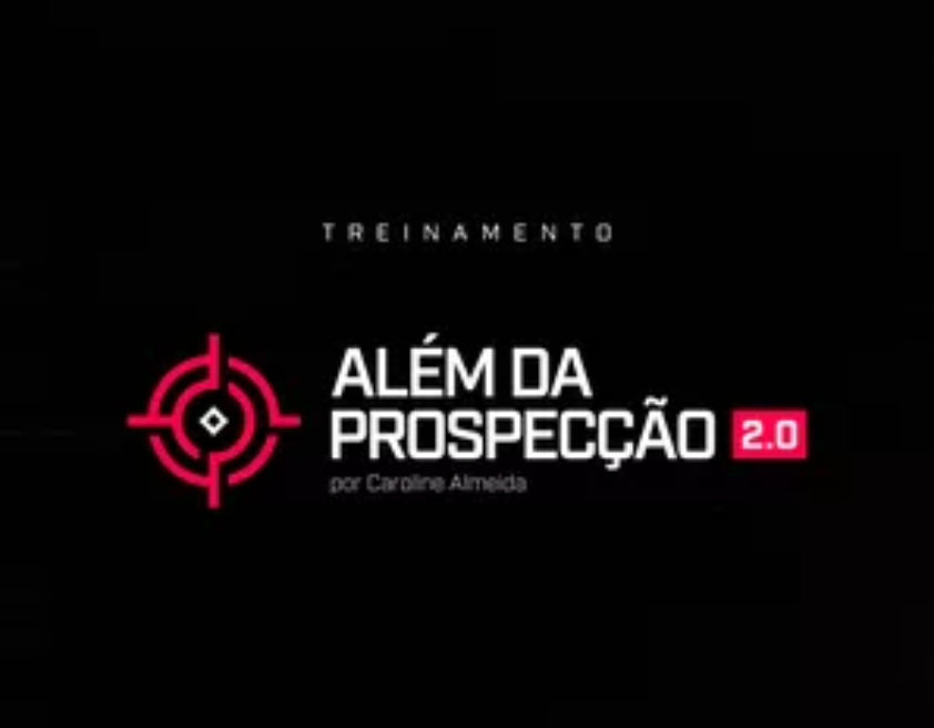 Caroline Almeida apresentando o Treinamento Além da Prospecção para Designers