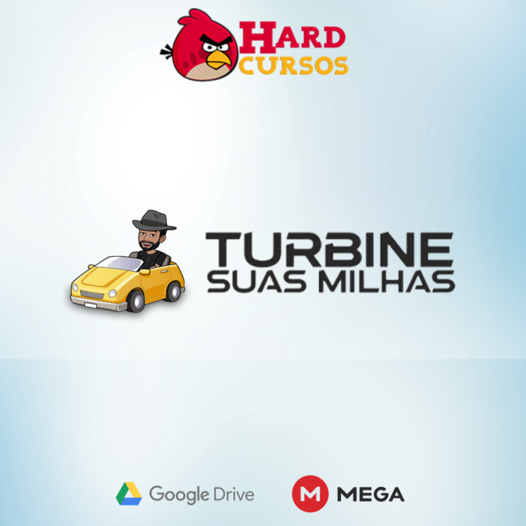 Capa do curso Turbine Suas Milhas Aéreas de Márcio de Andrade com tema de viagem e milhas aéreas