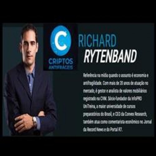 Richard Rytenband e Fernando Ulrich apresentando o curso Criptos Antifrágil sobre Bitcoin e investimentos resilientes em criptomoedas.