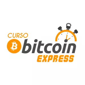 Capa do curso Bitcoin Express com Economista Sincero oferecendo um guia completo para investir em criptomoedas.