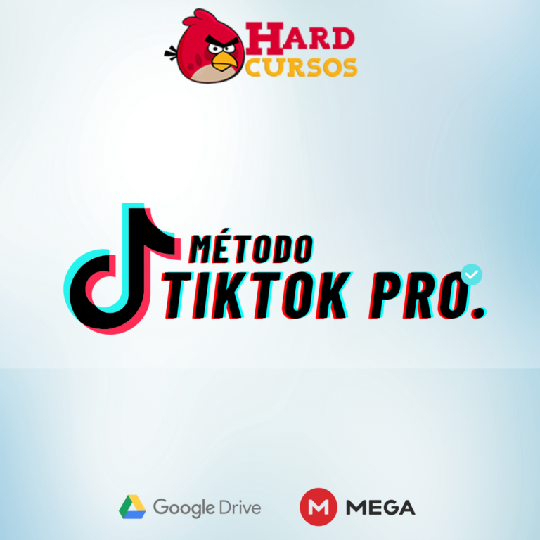 Brazilian Mustache apresentando o Método TikTok Pro com gráficos de crescimento