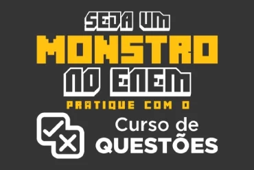 Estudante focado resolvendo questões do Enem em um curso online.