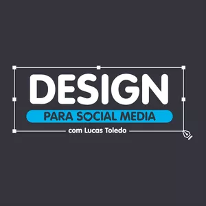 Estudante criando design para social media no Photoshop, curso Lucas Toledo