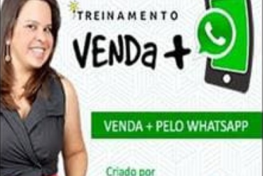 Screenshot do curso Treinamento para Vender Mais no Zap de Kerlia Sousa, mostrando gráficos de vendas e notificações de WhatsApp.
