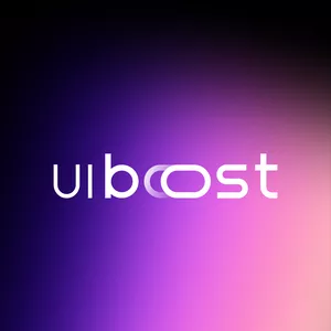 Capa do curso UI Boost de Gilberto Prado, mostrando design de interface moderno e profissional com elementos de UI/UX e criação de apps.