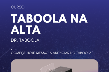 Capa do curso Taboola na Alta com elementos de tráfego pago e conversão