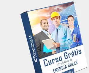 Mini Curso de Energia Solar Download: Profissional em treinamento com painéis solares