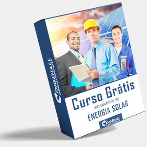 Mini Curso de Energia Solar Download: Profissional em treinamento com painéis solares