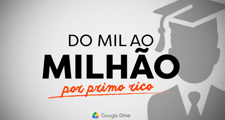 Thiago Nigro, O Primo Rico, apresentando o curso Do Mil ao Milhão com gráficos de investimento.