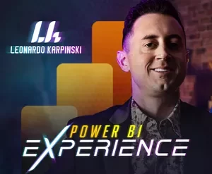 Leonardo Karpinski ensinando Power BI com dashboards de indicadores de desempenho