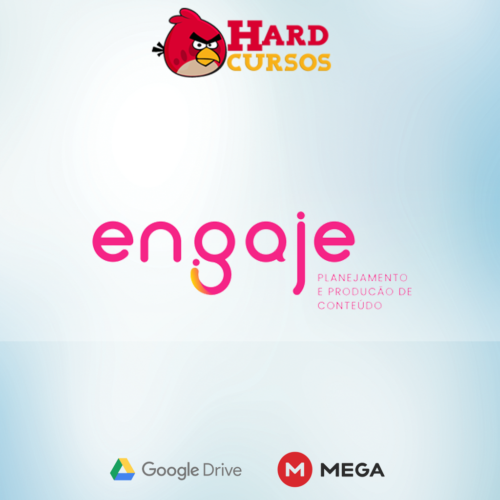 Capas digitais do curso Engaje Nowall School com foco em produção de conteúdo para redes sociais