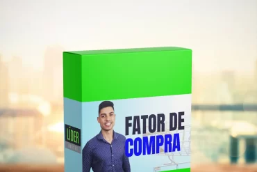 Capa do curso Fator de Compra de Elvis Lion com selo de economia e estilo de vida
