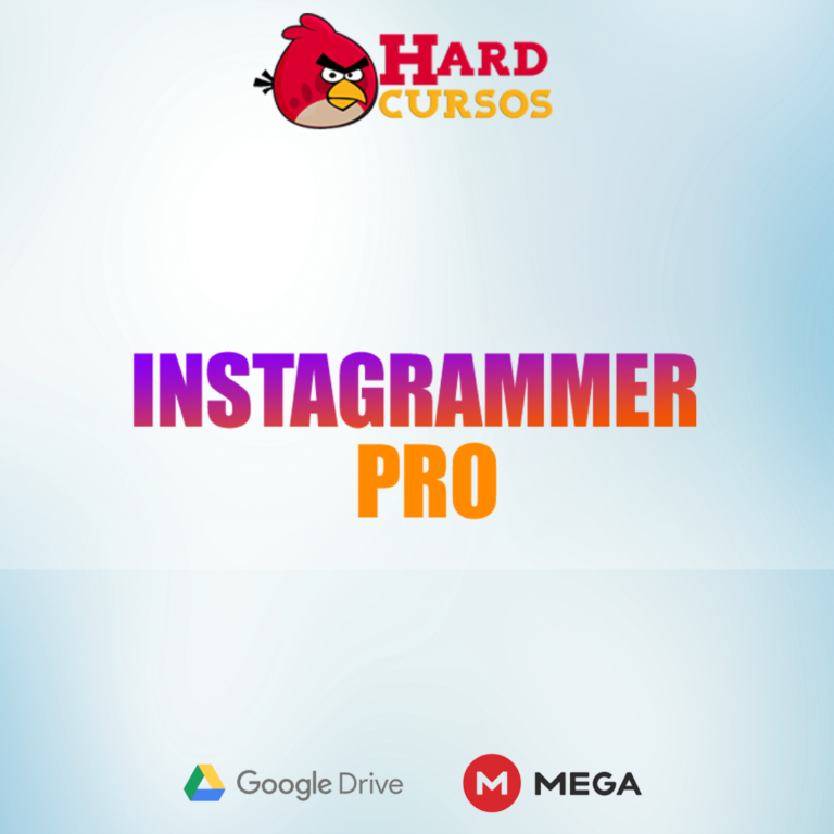 Capa do curso Instagrammer Pro de Hyeser com ícones de sucesso e dinheiro