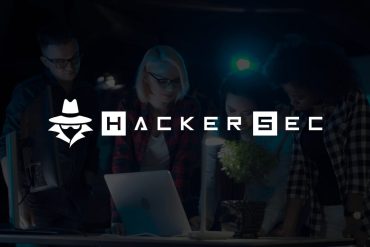 Capa da Formação em Cybersegurança HackerSec com ícones de segurança e código