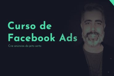 Capa do Curso Facebook Ads RocketAds com ícones de marketing digital e gráficos de crescimento