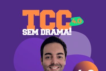 Capa do curso TCC Sem Drama com ícones de livro e diploma