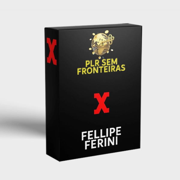 Capa do curso PLR Sem Fronteiras de Fellipe Ferini com visual moderno e profissional.