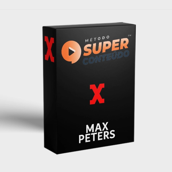 Imagem do Método Super Conteúdo de Max Peter com destaque para faturamento e vendas online