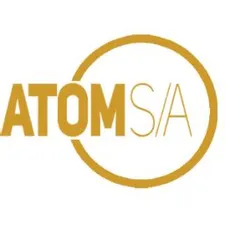 Logo da Atom S.A. com foco em educação financeira e desenvolvimento profissional