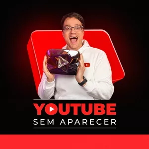Capa do curso YouTube Sem Aparecer Peter Jordan com fundo dinâmico de ícones de vídeo e gráficos de crescimento.