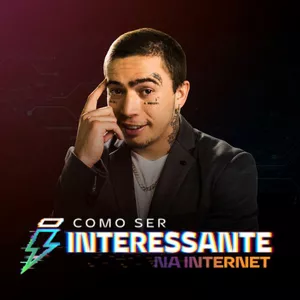 Ilustração vibrante de um influenciador digital carismático apresentando um curso online com elementos gráficos de sucesso e engajamento, representando o curso de Whindersson Nunes.
