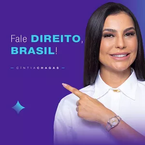 Capa do curso Fale Direito Brasil com Cintia Chagas
