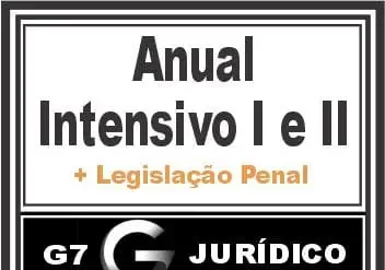 Capa do curso G7 Jurídico Intensivo 2021 com destaque para download e conteúdo completo.