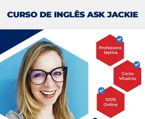 Curso de Inglês Ask Jackie 2.0 com Jackie, download de aulas bilíngues e conversação nativa