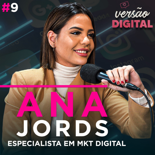 Ana Jords em treinamento Direção Digital 2.0 com gráficos de marketing digital