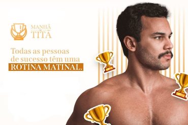 Capa do curso Manhã de Titã de Lucas Maia Maciel com detalhes de crescimento e sucesso digital.