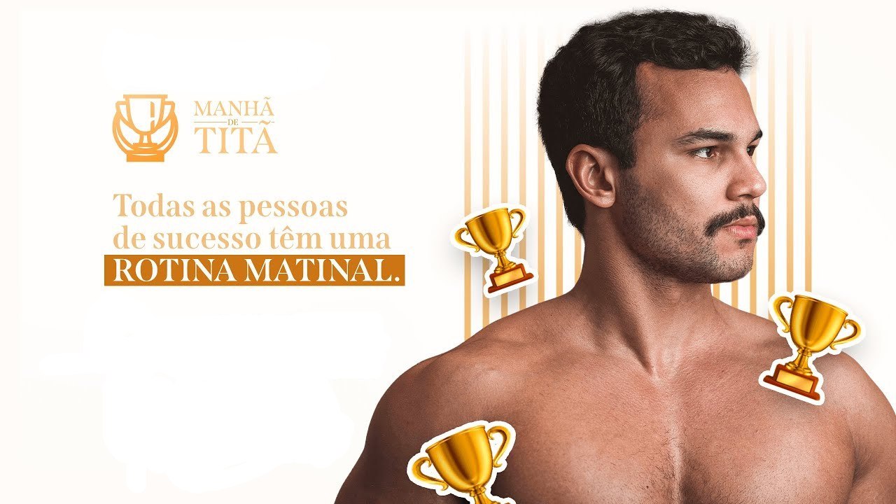Capa do curso Manhã de Titã de Lucas Maia Maciel com detalhes de crescimento e sucesso digital.