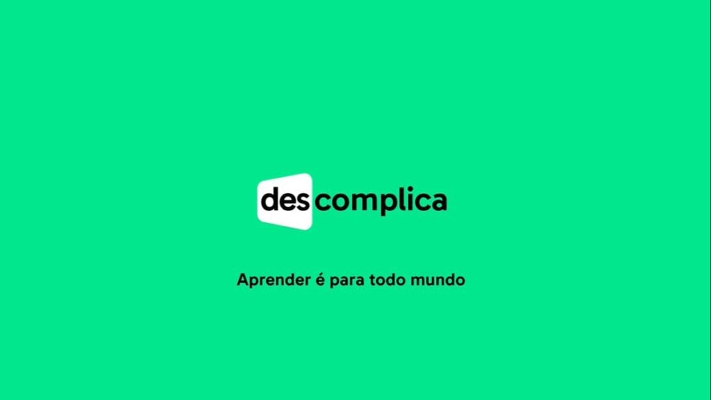 Capa do curso Descomplica de Exatas, com título em destaque e ícones representando matemática, física e ciência.