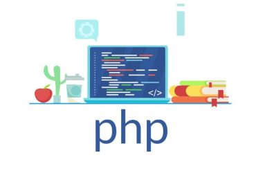Desenvolvedor programando em PHP com banco de dados MySQL em tela de computador