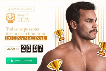 Capa do curso Manhã de Titã de Lucas Maia Maciel com foco em produtividade matinal