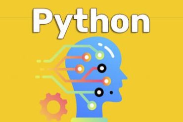 Capa do curso Python do Básico ao Avançado com ícones de código e gráfico de crescimento